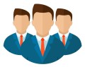 Executive icons flat